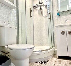 Shower, hair dryer