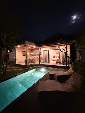 Family Villa, 1 Bedroom, Patio, Pool View | 1 bedroom, premium bedding, desk, laptop workspace