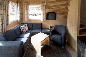 Smart TV, chimenea y reproductor de DVD 