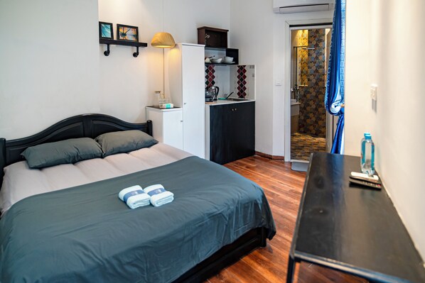 1 soverom, strykejern/-brett, wi-fi og sengetøy