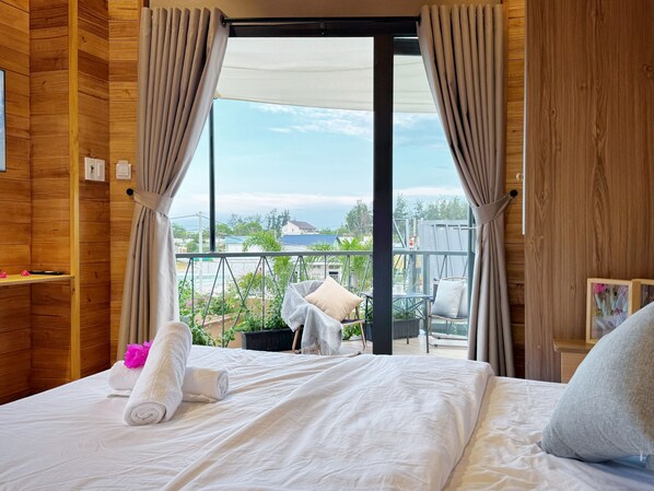 Dreibettzimmer, Balkon | Ausblick vom Zimmer