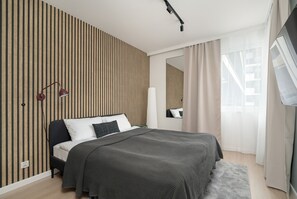 Appartement, 1 chambre, balcon | 1 chambre, draps fournis