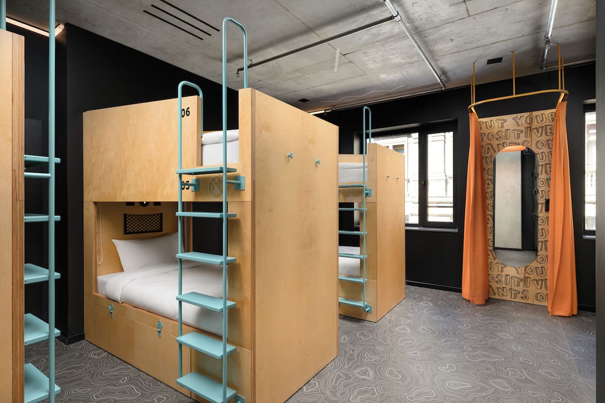 Blackout curtains, free WiFi, bed sheets