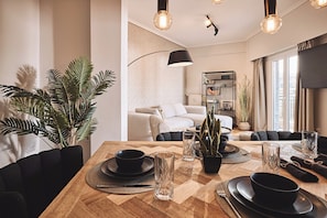 Executive Apartment, Balcony, City View | Dining room - Kova Residence, Acropolis by Aura Homes (Athens)
