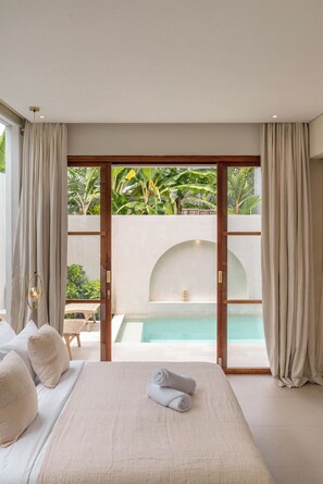 Villa, Pool View | 1 bedroom, in-room safe