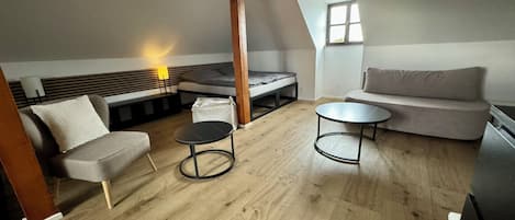 Superior Studio Suite, 1 Bedroom, Garden View | 1 bedroom, minibar, blackout drapes, soundproofing