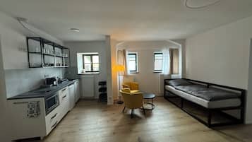 Departamento Deluxe, planta baja | 1 habitación, minibar, cortinas blackout y insonorización