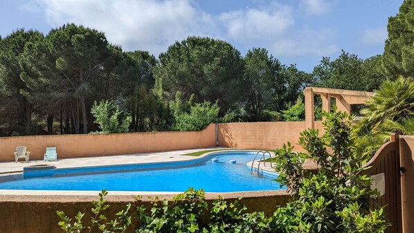 A heated pool
