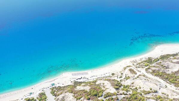 Vlak bij het strand