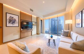 Superior Apartment, City View | Living area - 3 BDs Address Opera-Burj Khalifa (Dubai)