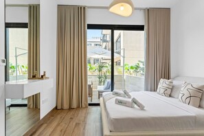 2 soverom, strykejern/-brett, reiseseng for barn og wi-fi