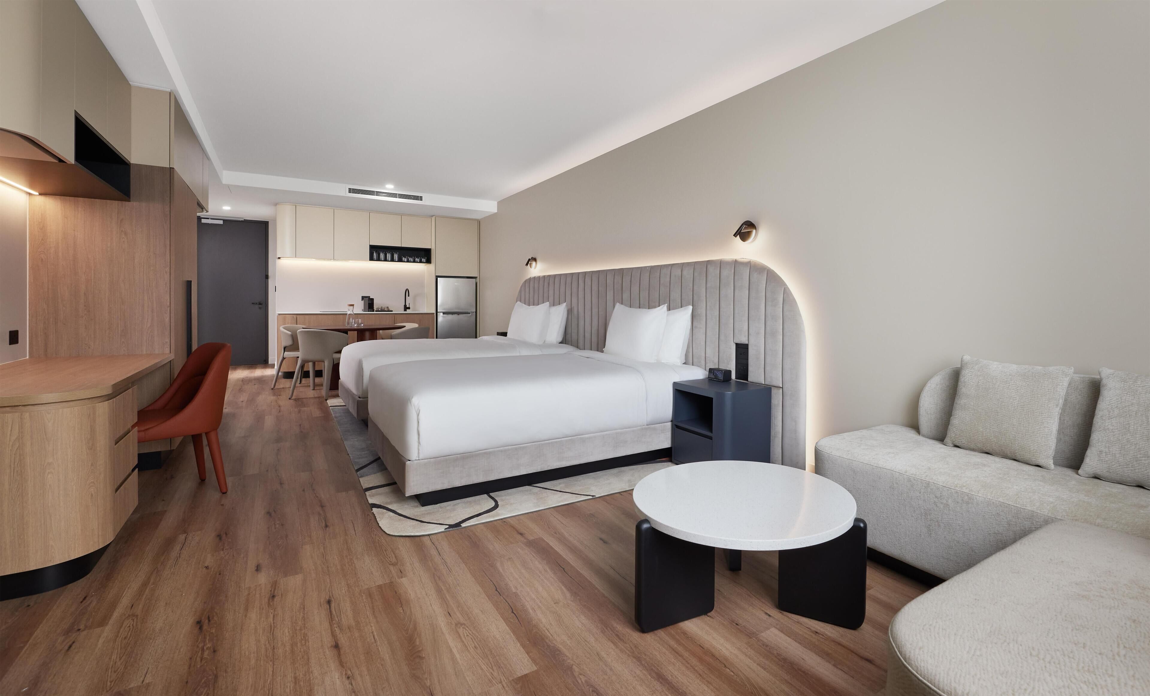 Studio, 2 Double Beds