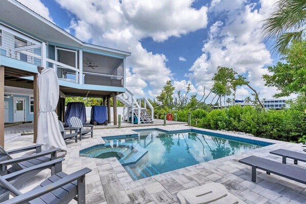 A heated pool