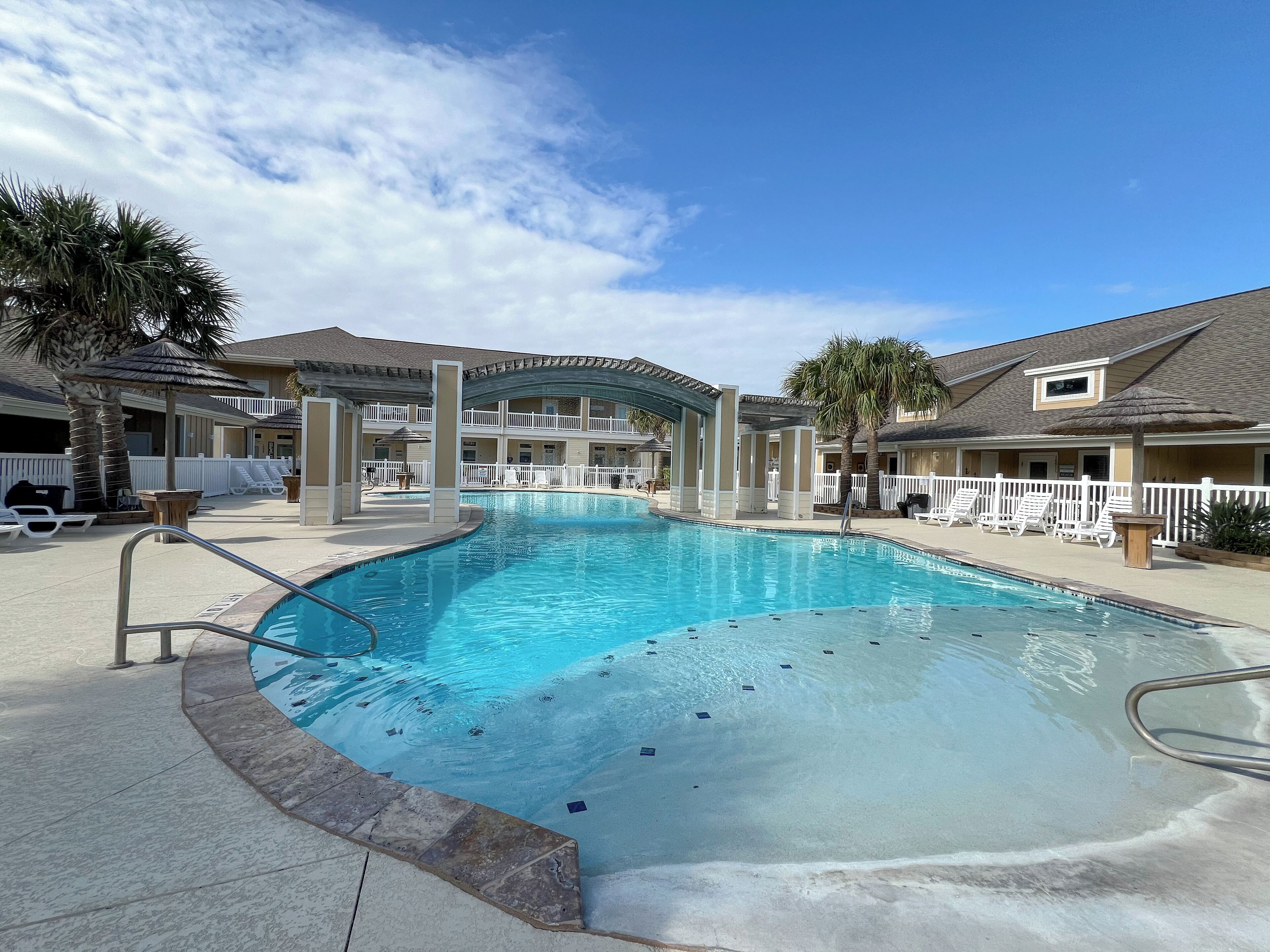 A heated pool