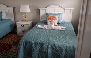 3 bedrooms, iron/ironing board, travel cot, WiFi