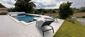 Villa Basque Vue Piscine Campagne
