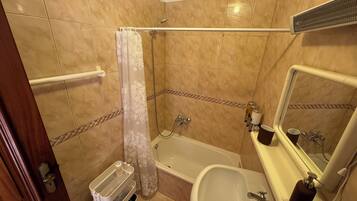 Eco-friendly toiletries, hair dryer, towels, soap