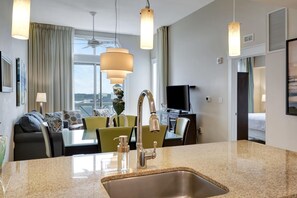 Fridge, microwave, oven, stovetop - Coastal Charm & Ultimate Convenience: Luxury 2-Bedroom Condo in the Elation at Sandestin Golf and Beach Resort! (Miramar Beach)
