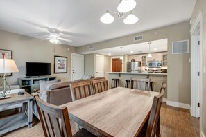 Fridge, microwave, oven, stovetop - Pilot House Village 2-Bedroom Oasis - Top Floor Retreat Amidst Resort Excitement at Sandestin Golf and Beach Resort! (Miramar Beach)