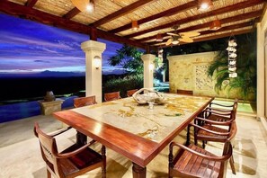 Dining - Visión Infinita | 8-Bedroom Bali-Style Luxury Estate in Guanacaste, Costa Rica (Playa Tamarindo)