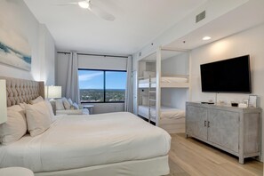 3 quartos, acesso à internet, roupa de cama