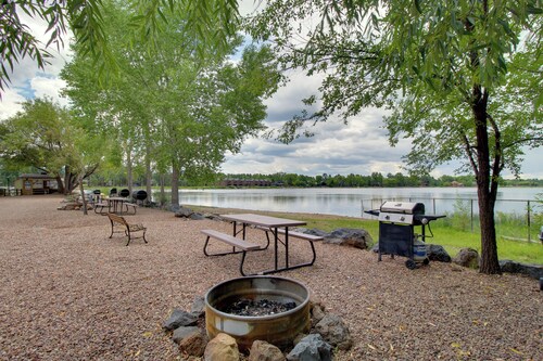 1 Mi to Rainbow Lake: Wooded Retreat w/ Deck!