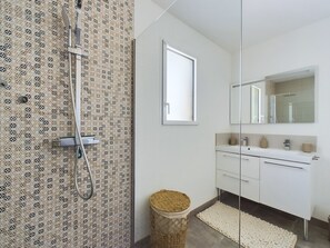 Shower, hair dryer