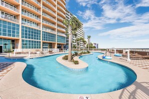 Indoor pool - Beachfront, Lazy River and Slide, New Rental! (Orange Beach)