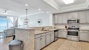 Fridge, microwave, oven, stovetop - Beachfront, Lazy River and Slide, New Rental! (Orange Beach)