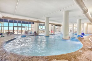 Indoor pool - Beachfront, Lazy River and Slide, New Rental! (Orange Beach)