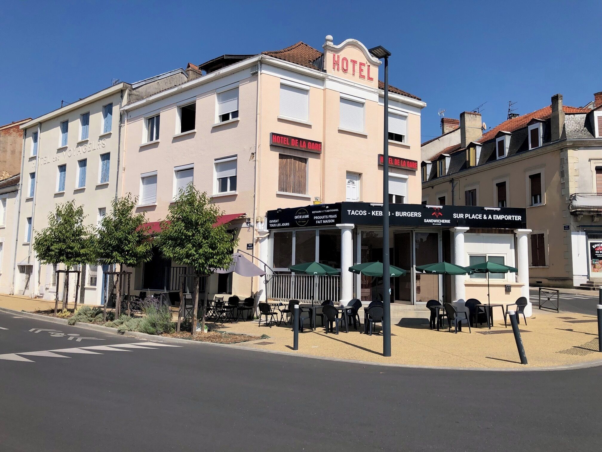 Façade de l’hébergement