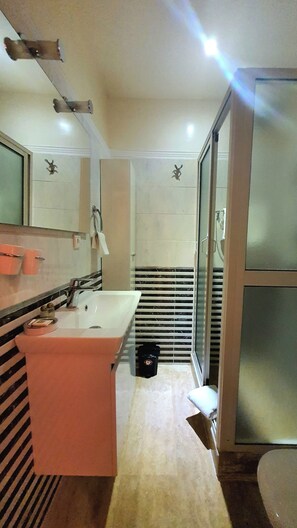 Hårtørrer, håndklæder, Sæbe, Toiletpapir