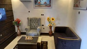 Deluxe-værelse - balkon - byudsigt | Opholdsområde