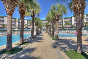 A heated pool