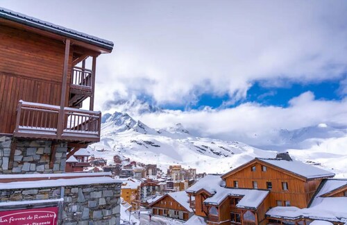 Appartement 6 personnes avec vue et piscine au pied des pistes