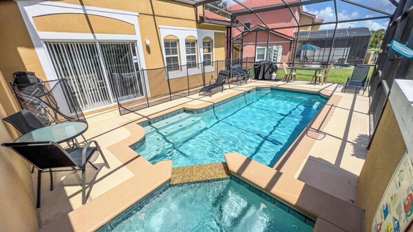 A heated pool