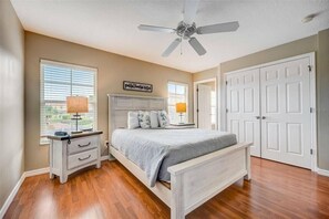 4 bedrooms, iron/ironing board, travel crib, WiFi