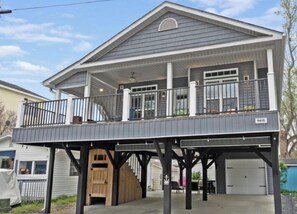 Exterior - Raised Beach in Ocean Lakes! 3-bedroom house with large front deck! (Myrtle Beach)