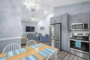 Fridge, microwave, oven, stovetop - Raised Beach in Ocean Lakes! 3-bedroom house with large front deck! (Myrtle Beach)