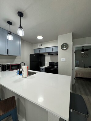 Fridge, microwave, oven, stovetop - DT Dallas Chic 1BD APT (Dallas)