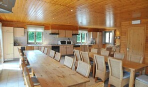 Classic Chalet, Multiple Bedrooms | Dining - Holiday Home With a Panoramic View of the Ourthe, on a Quietly Located Property (La Roche-en-Ardenne)