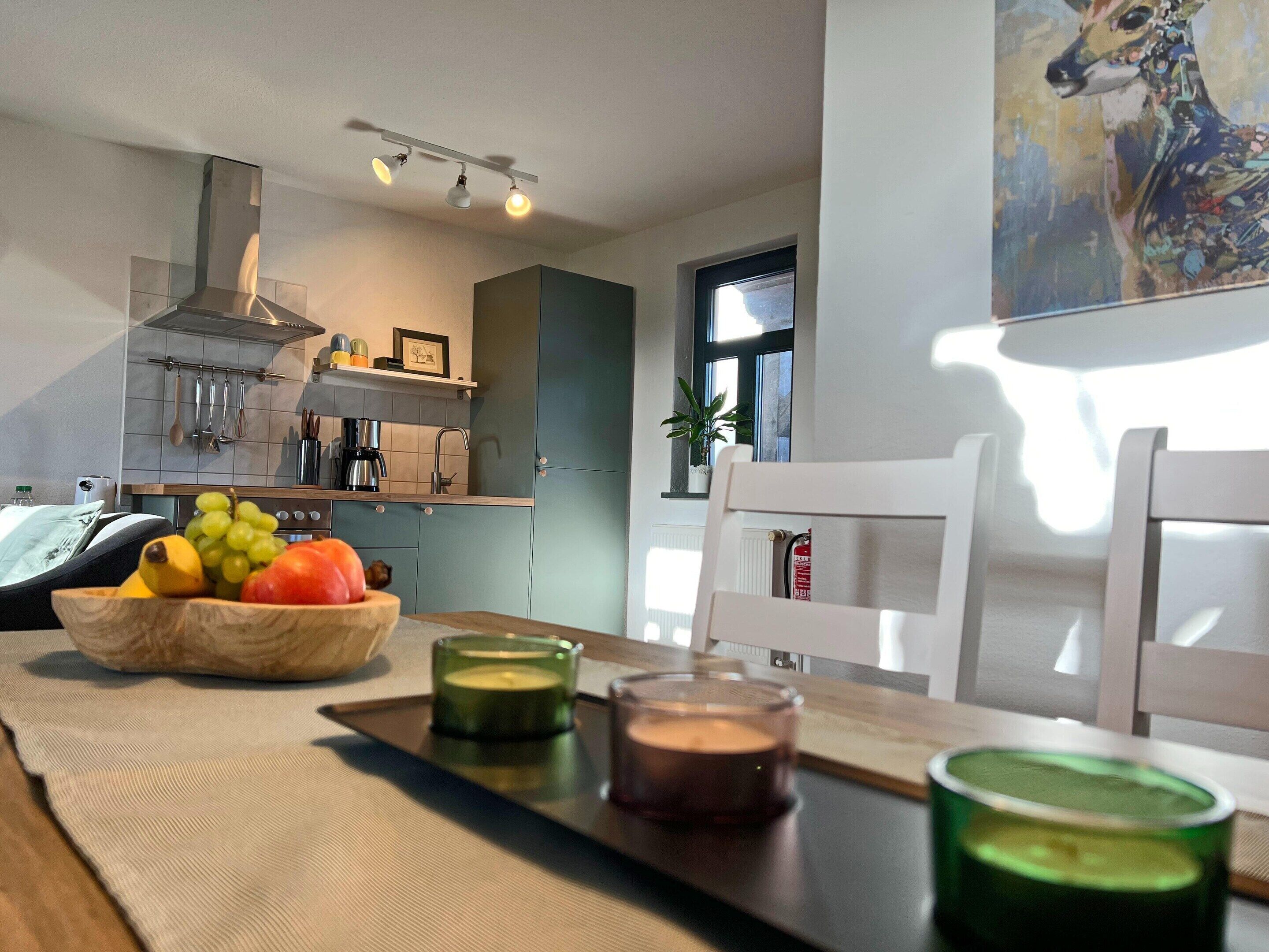 Comfort appartement, 2 slaapkamers | Privékeuken | Een koelkast, een oven, een koffiezetapparaat/waterkoker, een waterkoker