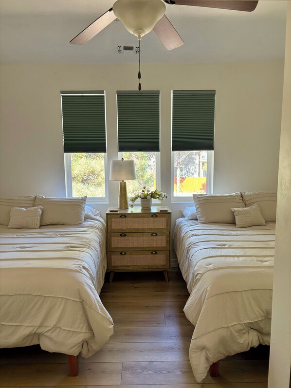 3 bedrooms, iron/ironing board, travel cot, WiFi