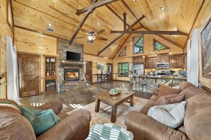 TV connectée, cheminée