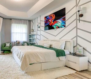4 chambres, fer et planche Ă repasser, Wi-Fi, draps fournis