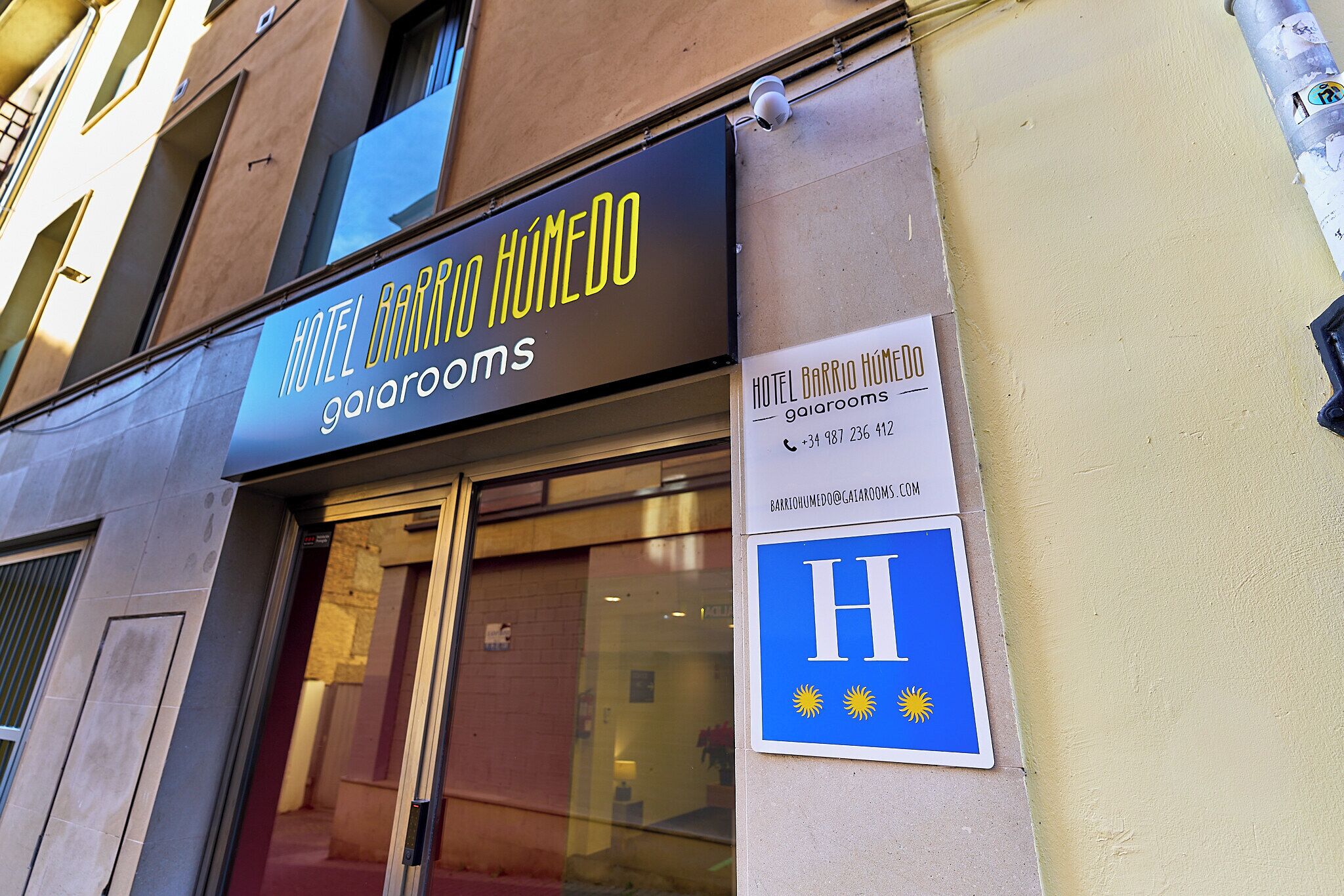 Façade de l’hébergement