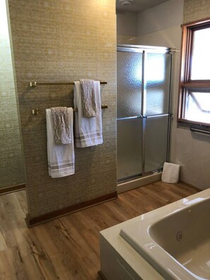 Hair dryer, towels
