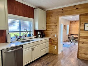 Fridge, microwave, oven, stovetop - Spacious Farmhouse | Walk to Downtown & Waterfront (Douglas)