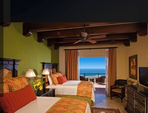 3 bedrooms, in-room safe, iron/ironing board, travel cot