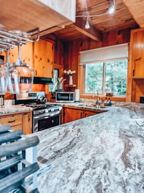 Fridge, microwave, oven, stovetop - Adventure Tower: Family Fun for All Ages! (Conway)